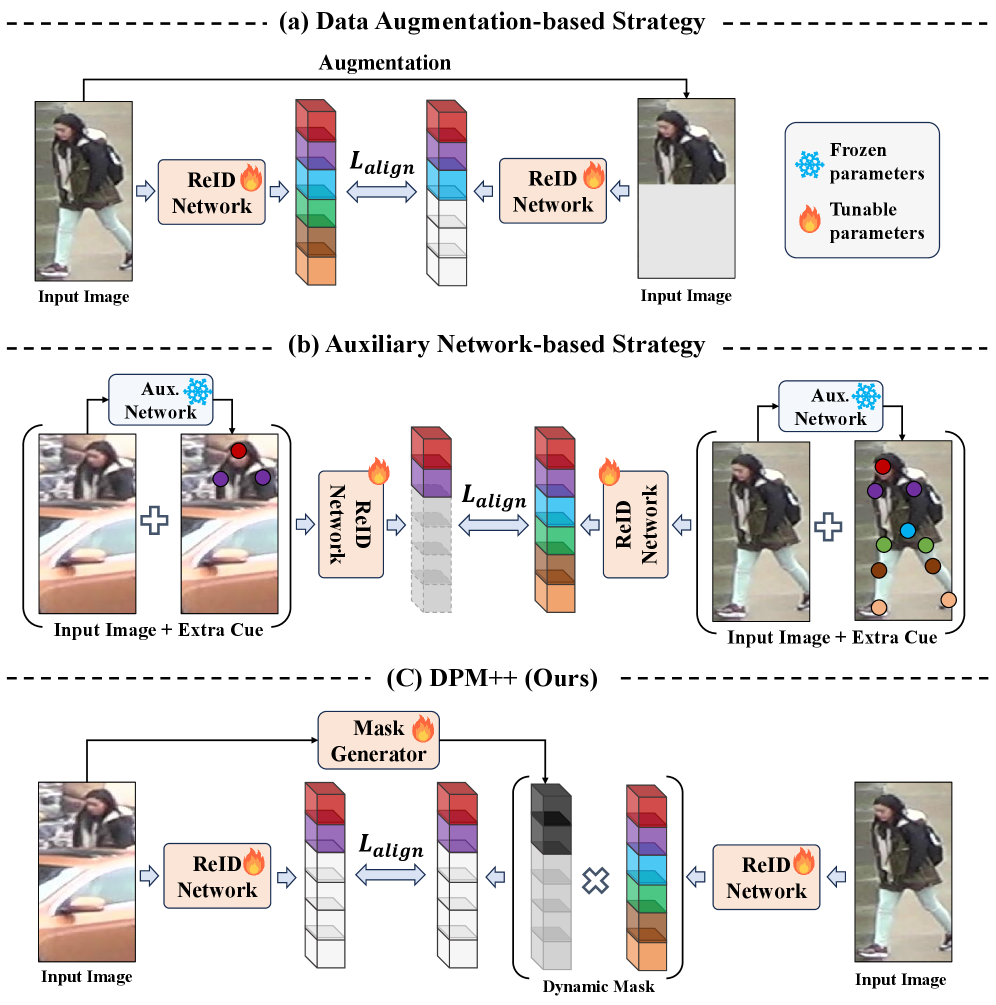 DPM++: Dynamic Masked Metric Learning for Occluded Person Re-identification Figure 1